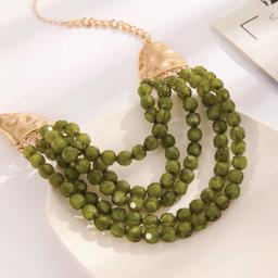 Emery beaded charm neckless