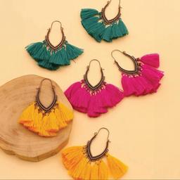 2 pairs of Tassel drop earring