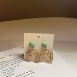 Pastel Rainbow Arch Earrings