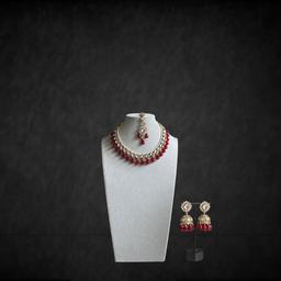 Ruby Red choker Set