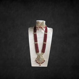 Majestic Ruby and Gold Statement Set