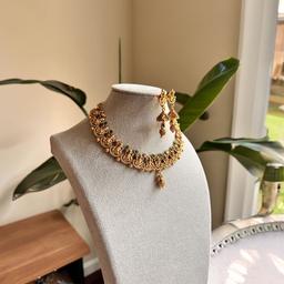 Ganesh gold polished Choker